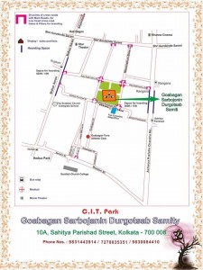 CIT Park Goabagan Sarbojanin Location Map